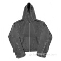 Mens 500GSM Terry Cotton υπερμεγέθη hoodies